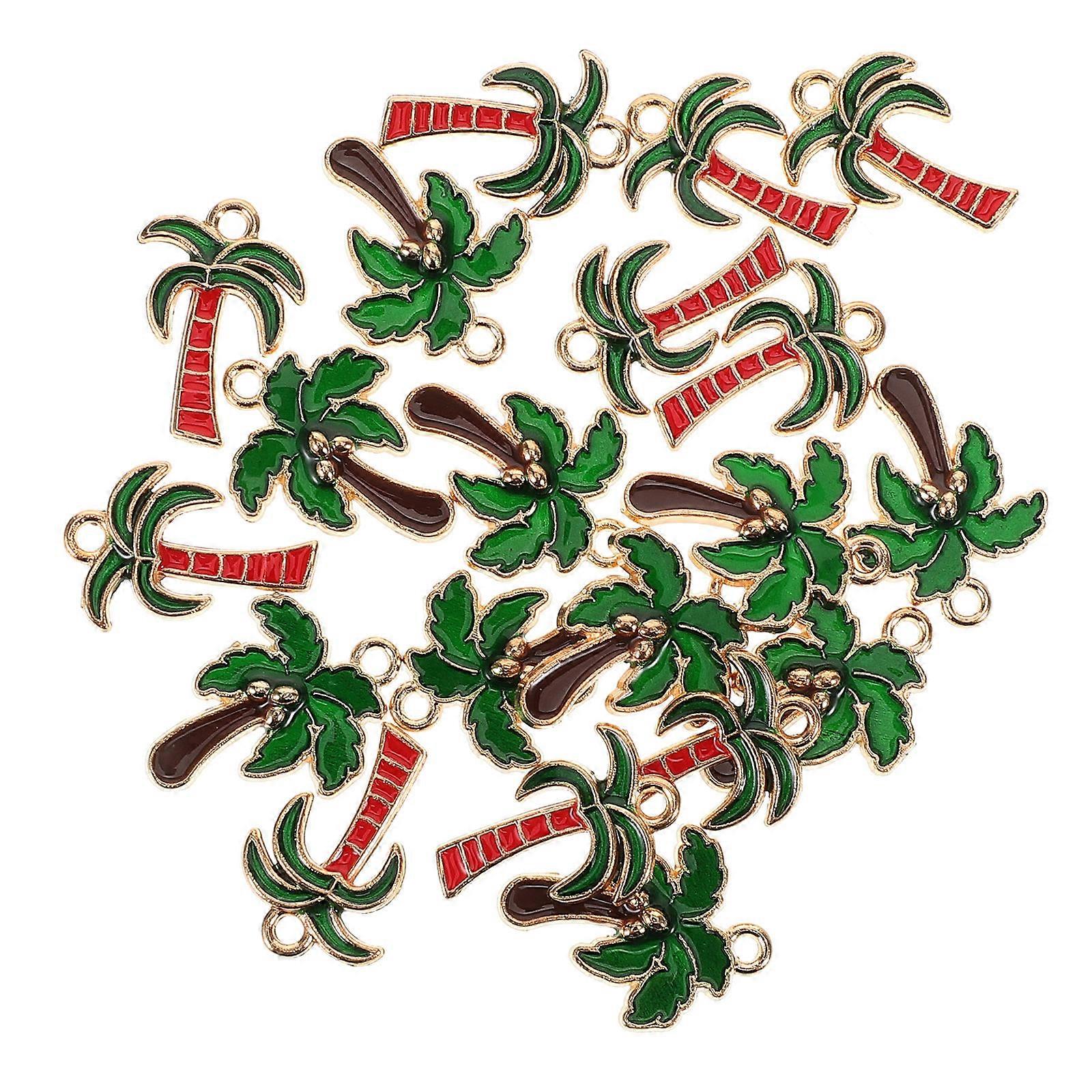 20pcs Hawaii Style DIY Jewelry Charms for Necklaces, Earrings & Pendants – Assorted Designs for Beach Parties & Special Occasions