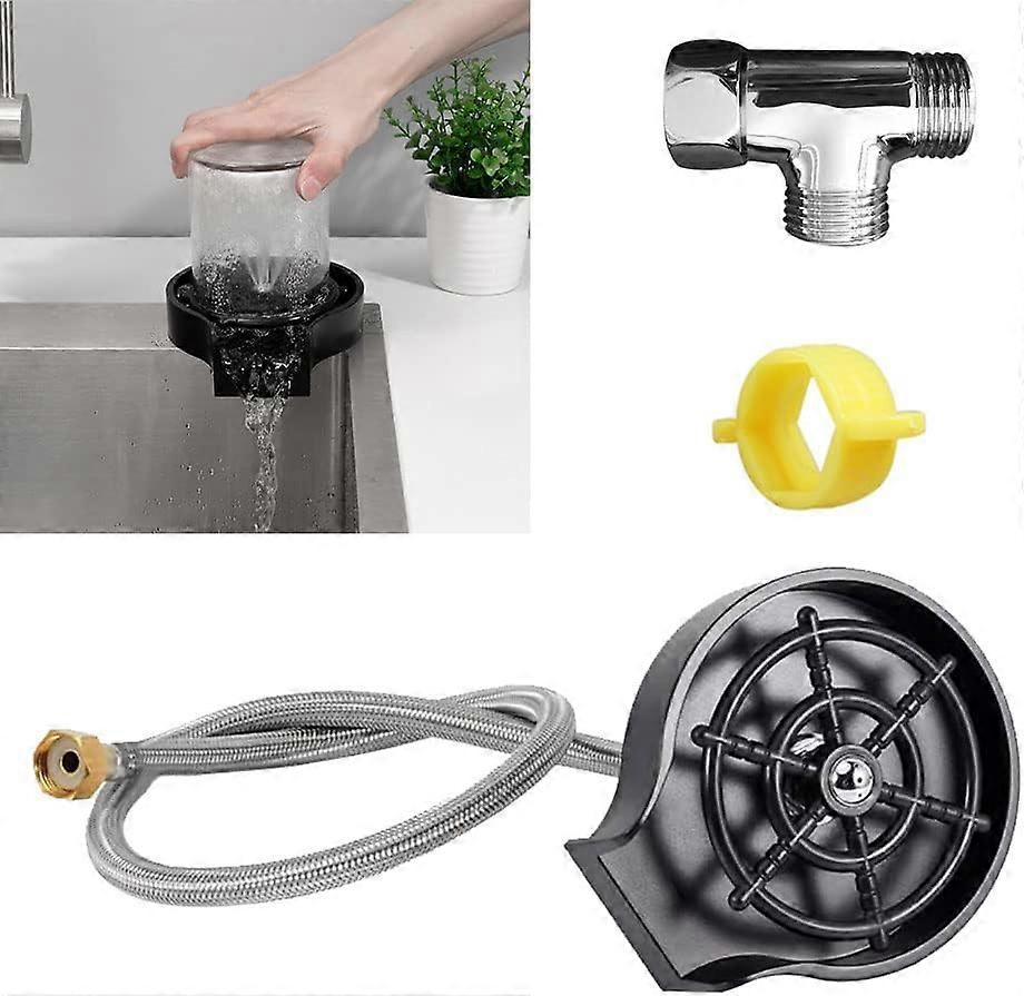 Glass Rinsert, Bottle Rinsert, Kitchen Sink Glass Rinser, Kitchen Sink Accessories, Automatic Cup Washer