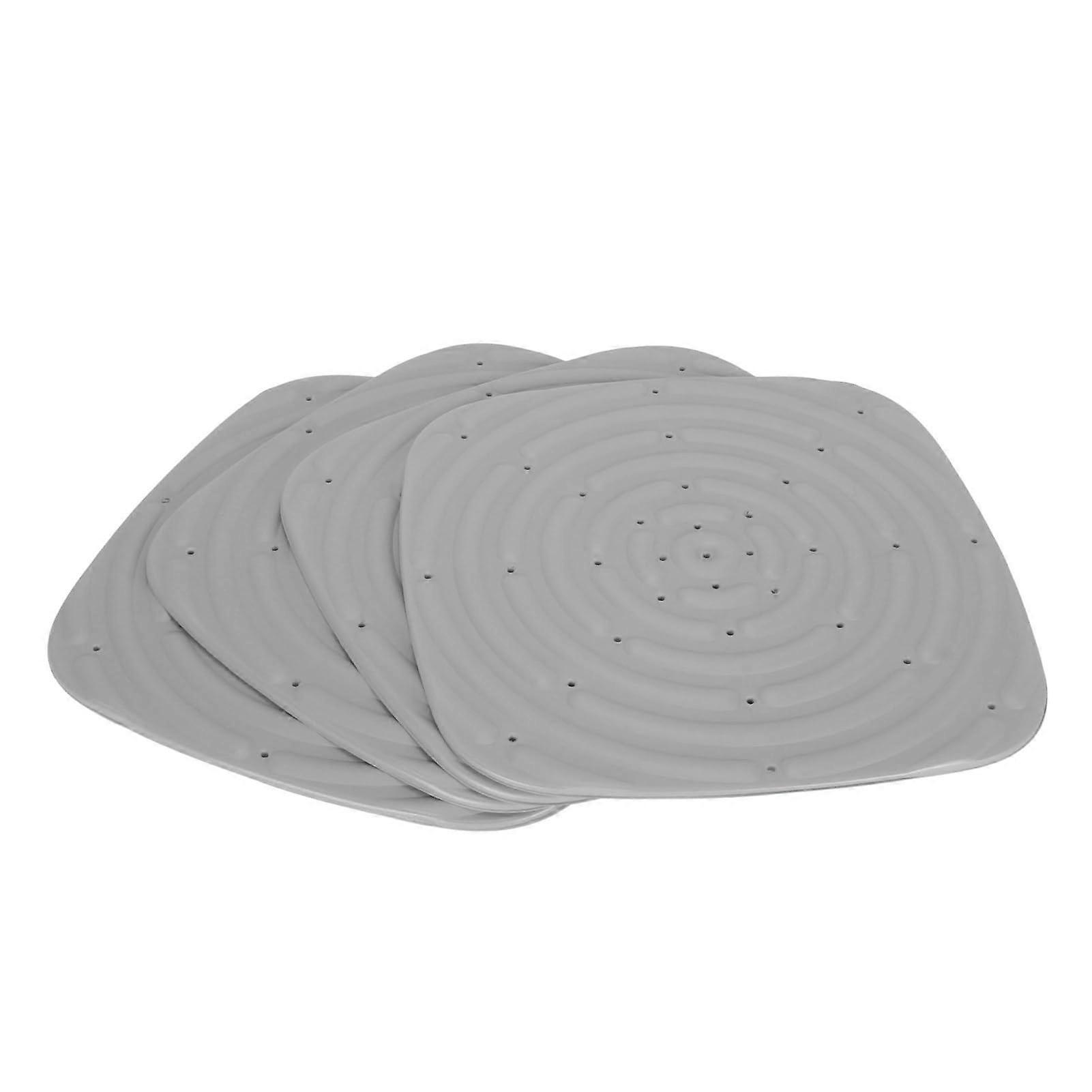 Chicken Nesting Mat, Pack of 4 Washable Sponge Nesting Box Underlay, Reusable Litter Mat, Chicken Litter Liners Underlay (Grey)