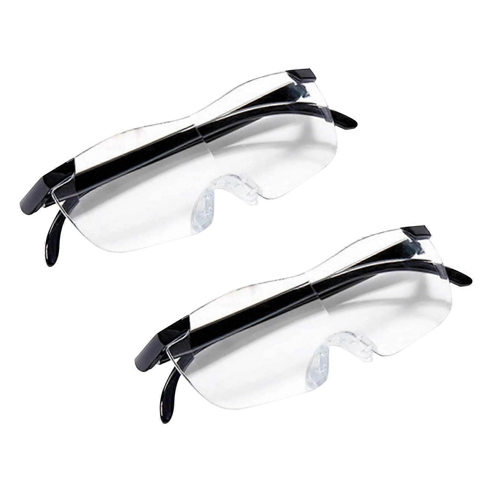 Pack of 2 Magnifying Glasses, 160% Magnification for Reading  Seniors