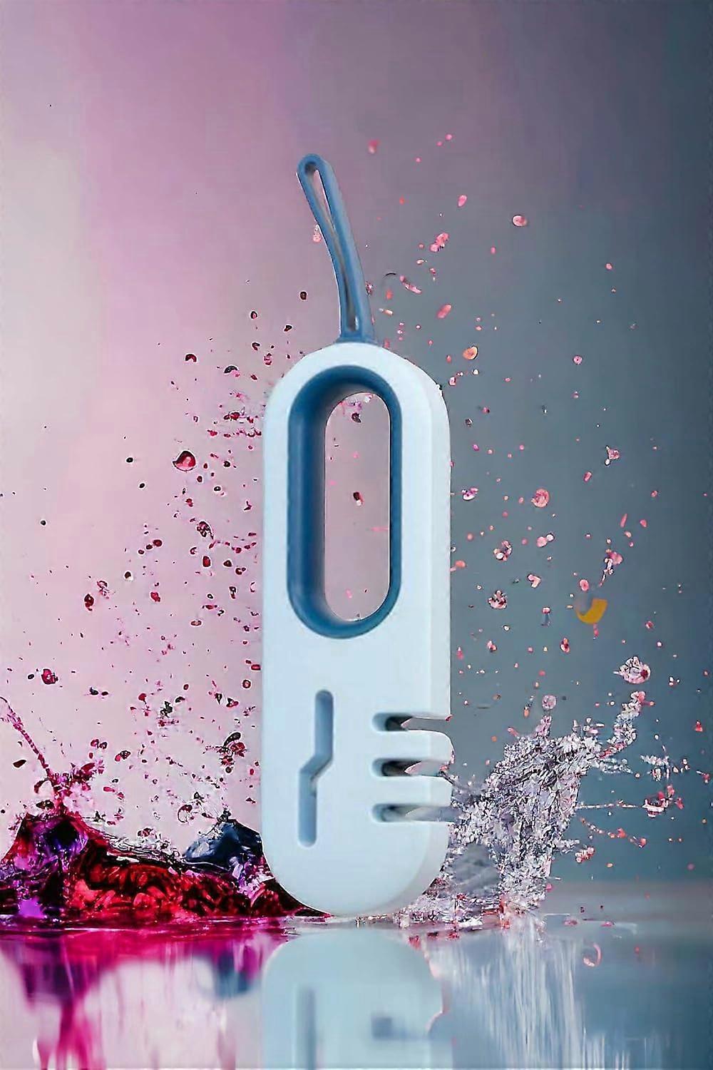 ZENGO knife sharpener,multifunctional 4stage sharpening kitchen knife sharpener (Blue)