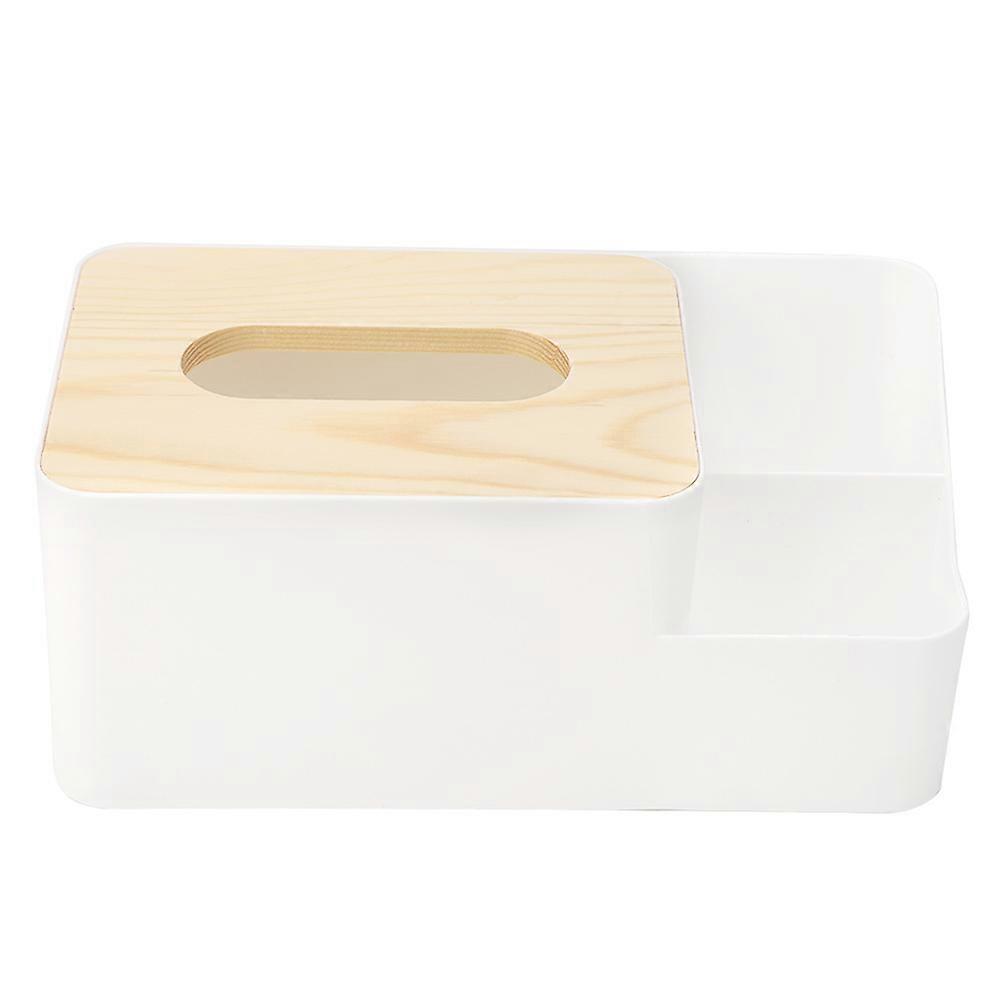 Pratical Home Office Desktop Paper Remote Control Storage Holder Extraction Tissue Box Case with Lid