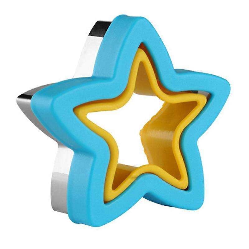 Geometric Shape Sandwich Cutter for Kids Biscuit Bread DIY Baking Mold (BPA Free, No FDA) - Star