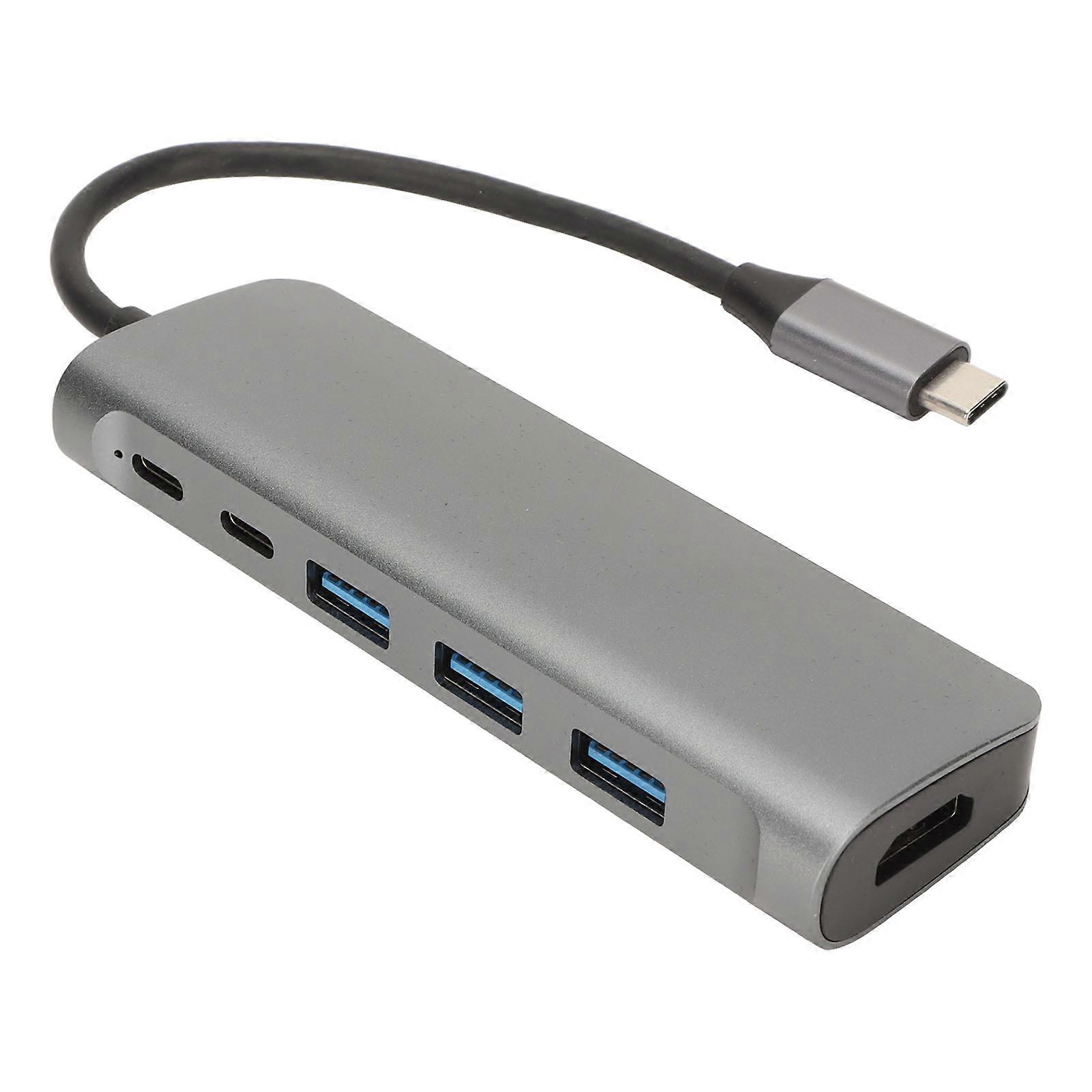 8 in 1 C Hub C to 3 USB3.0 HD 4K PD Charging C Data C Storage Memory Card USB C Splitter for Printers