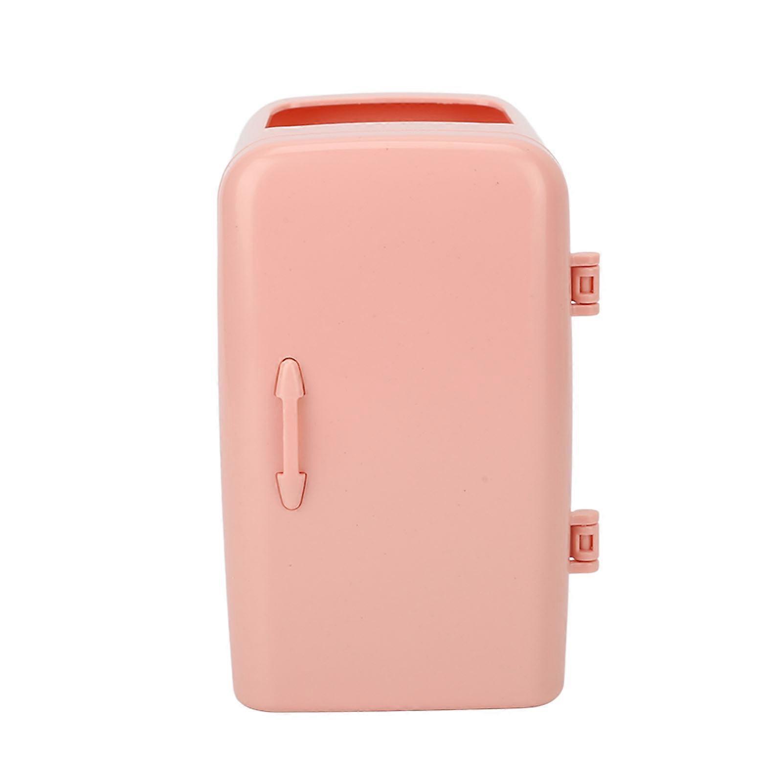 Makeup Brush Storage Box Mini Plastic Cosmetic Cotton Container Refrigerator Shape