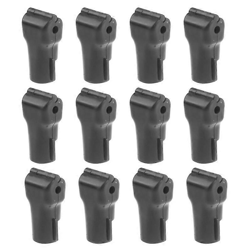 12 PCS 5.0mm Black ABS Display Hook / Security Lock Hook