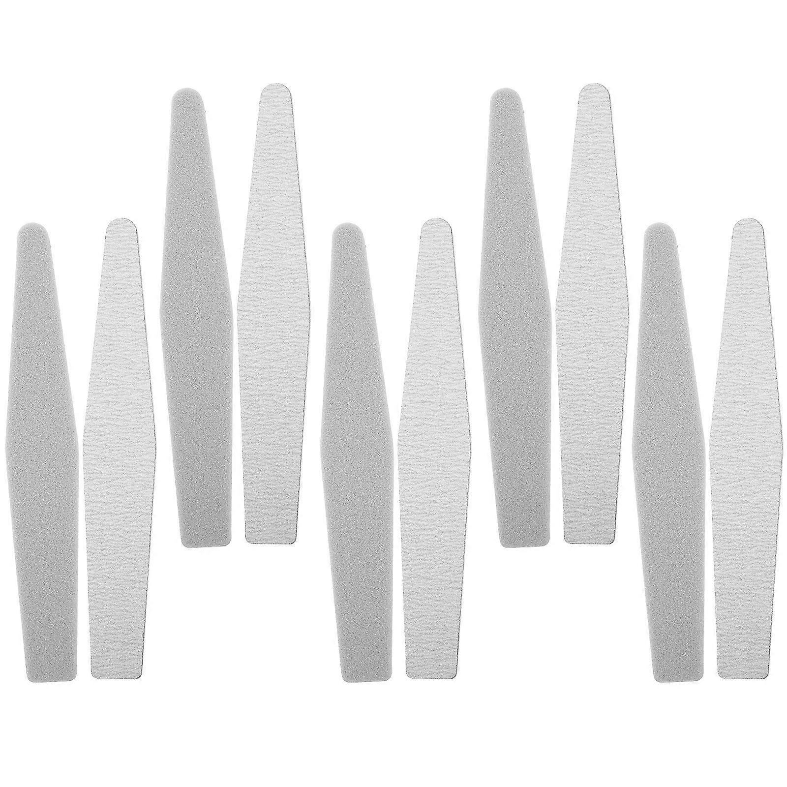 Sanding Strips Professional Manicure Tools Shaping Daily Use Rectangular Sponge 10Pcs