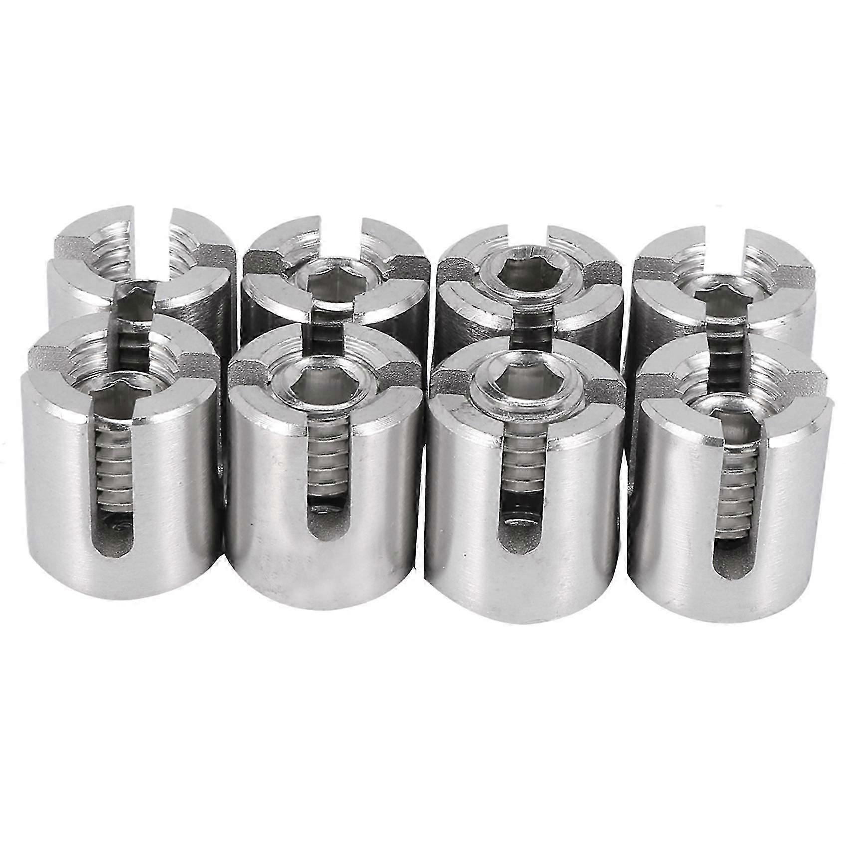 8 stuks roestvrijstalen staalkabel groene muur latwerk fitting kruisklem 3 mm draad.