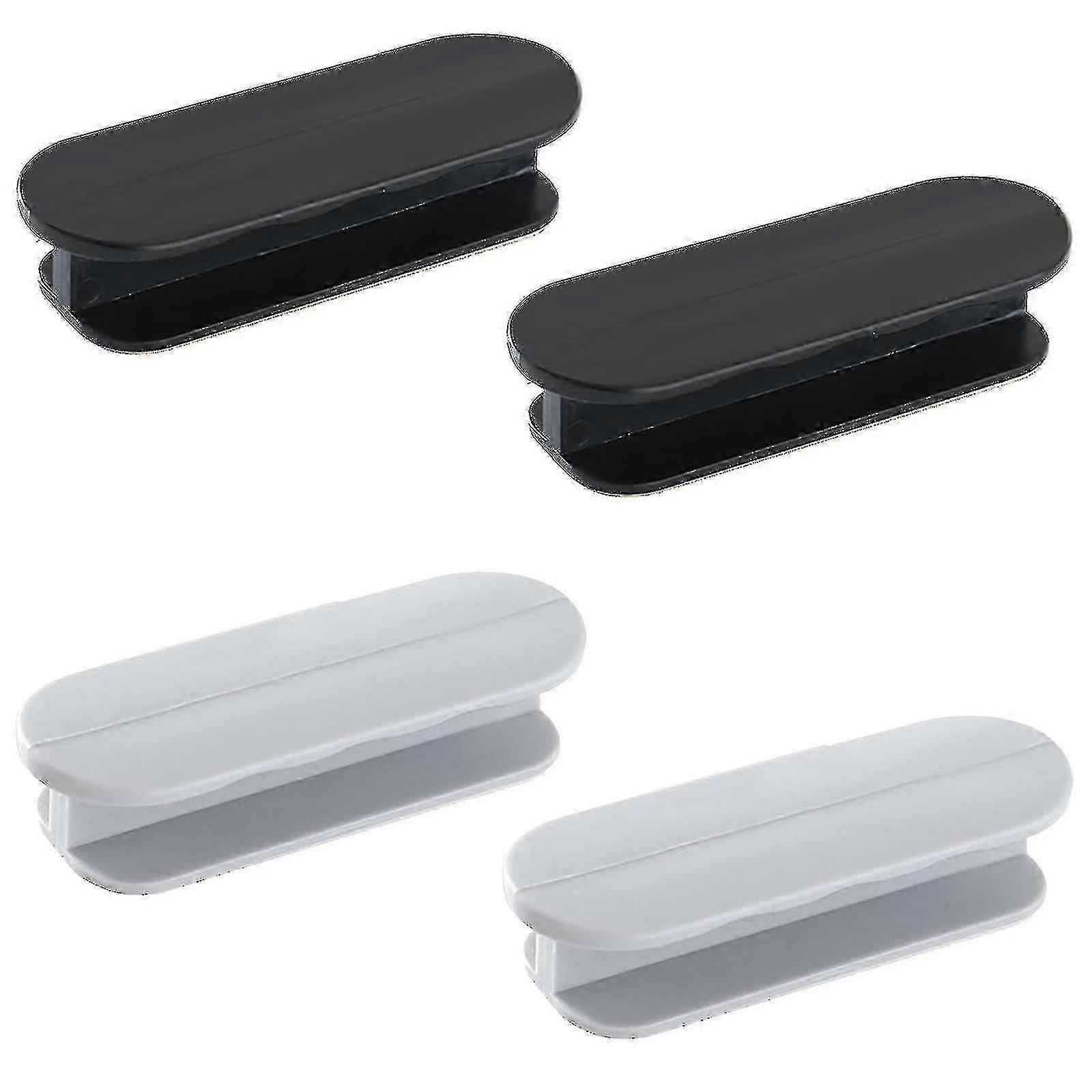 Self-Adhesive Stick-On Door Handles - 4 Pack Plastic Drawer & Cabinet Handles for Sliding Windows & Fridge Accessory