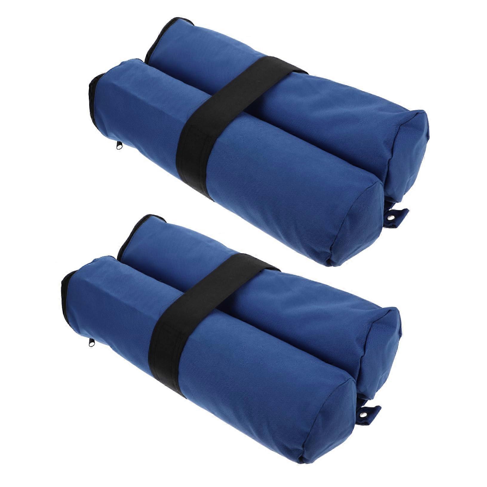 2 pieces of sandbags for tent and pavilion fixation, waterproof Oxford weights for camping, garden, and beach, sturdy, easy to use, and durable.