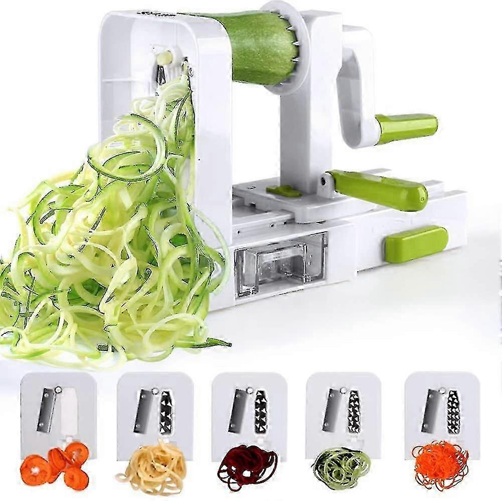 Spiralizer 4 -Klinge Gemüse Spiralizer Faltbare Spiralschneidemaschine Zucchini Nudeln Gemüse Pasta Spaghetti Maker
