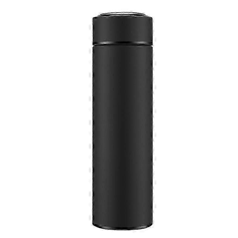 Smart Stainless Steel Water Bottle with LCD Temperature Display - Leak Proof Double Walled Thermos for Hot & Cold Drinks with Intelligent Me