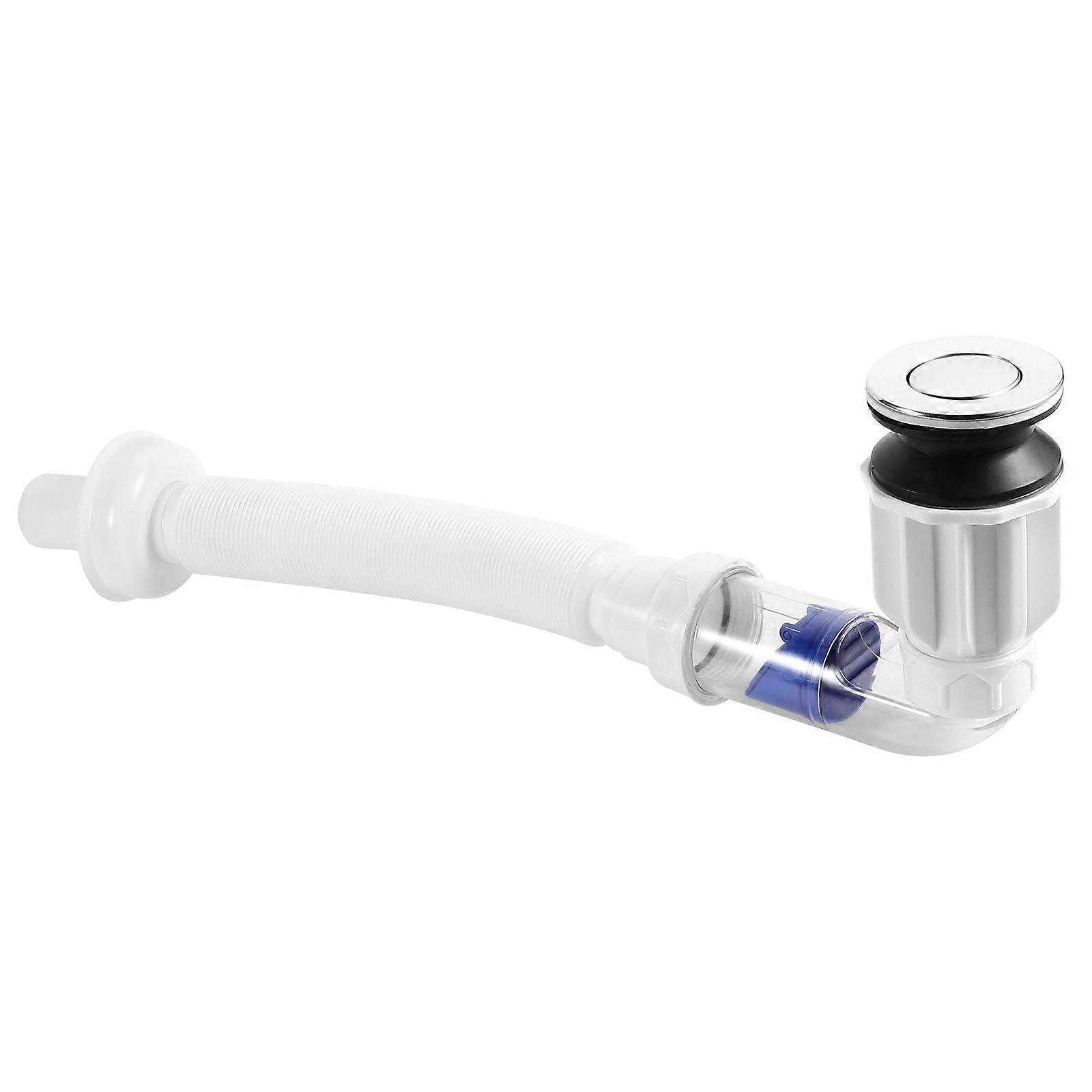 Flexible Downcomer for Bathroom Sink Drainer Compact Lightweight Design with Seal Ring for Fast Draining and Odor Control, Easy Installation for