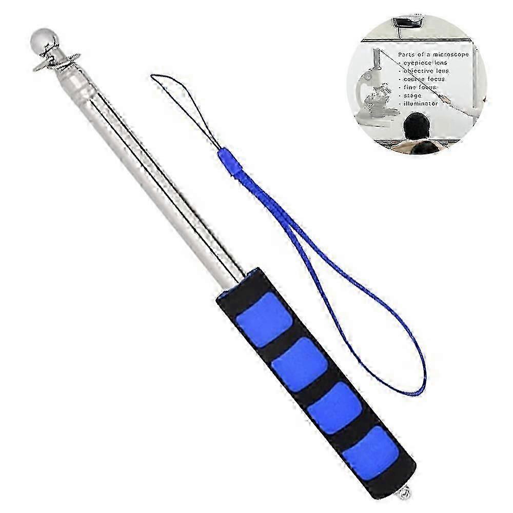 2-Meter Retractable Stainless Steel Pointer for Presentations & Teaching