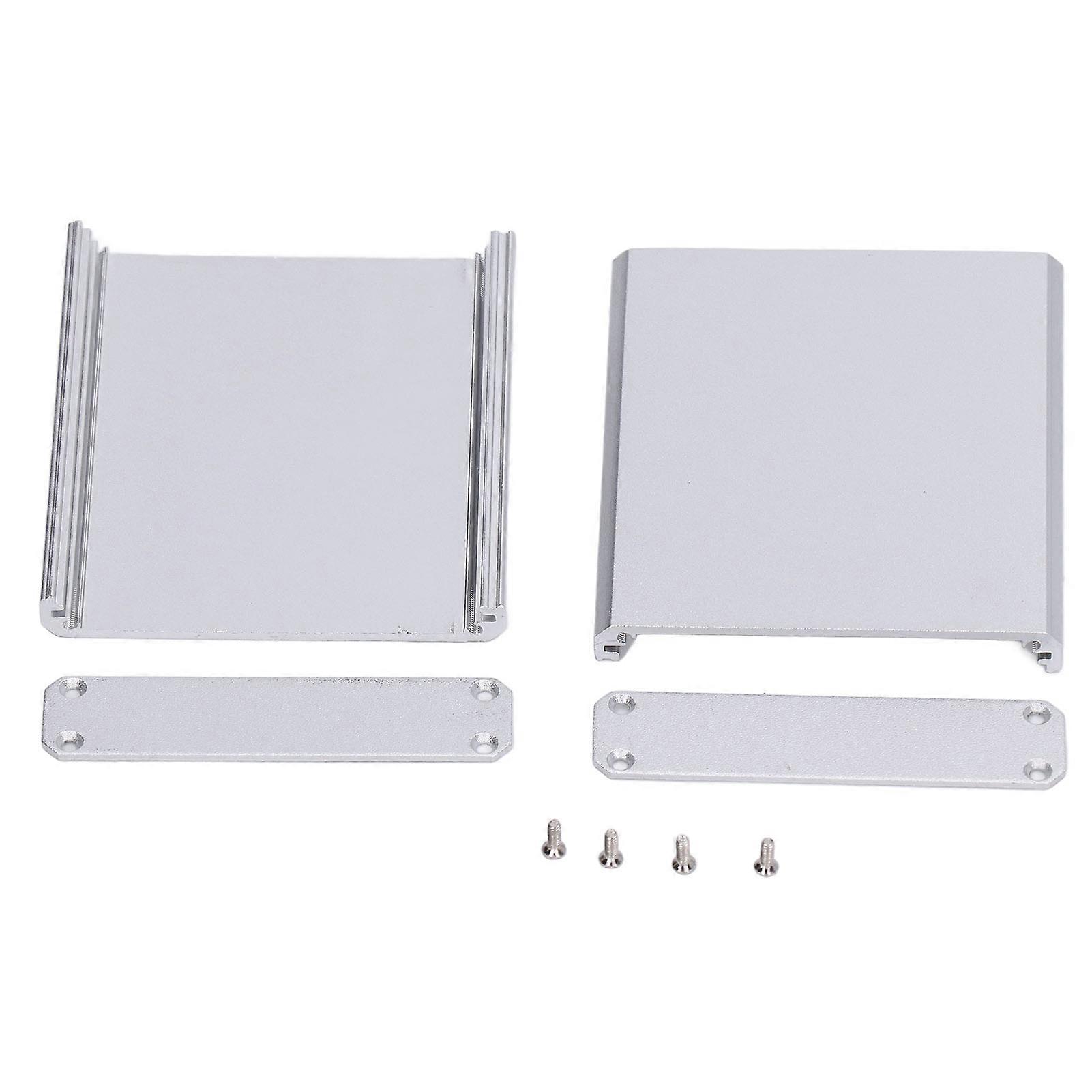 Aluminium Electric Box Waterproof Junction Enclosure Case Split Type for DIY Silver