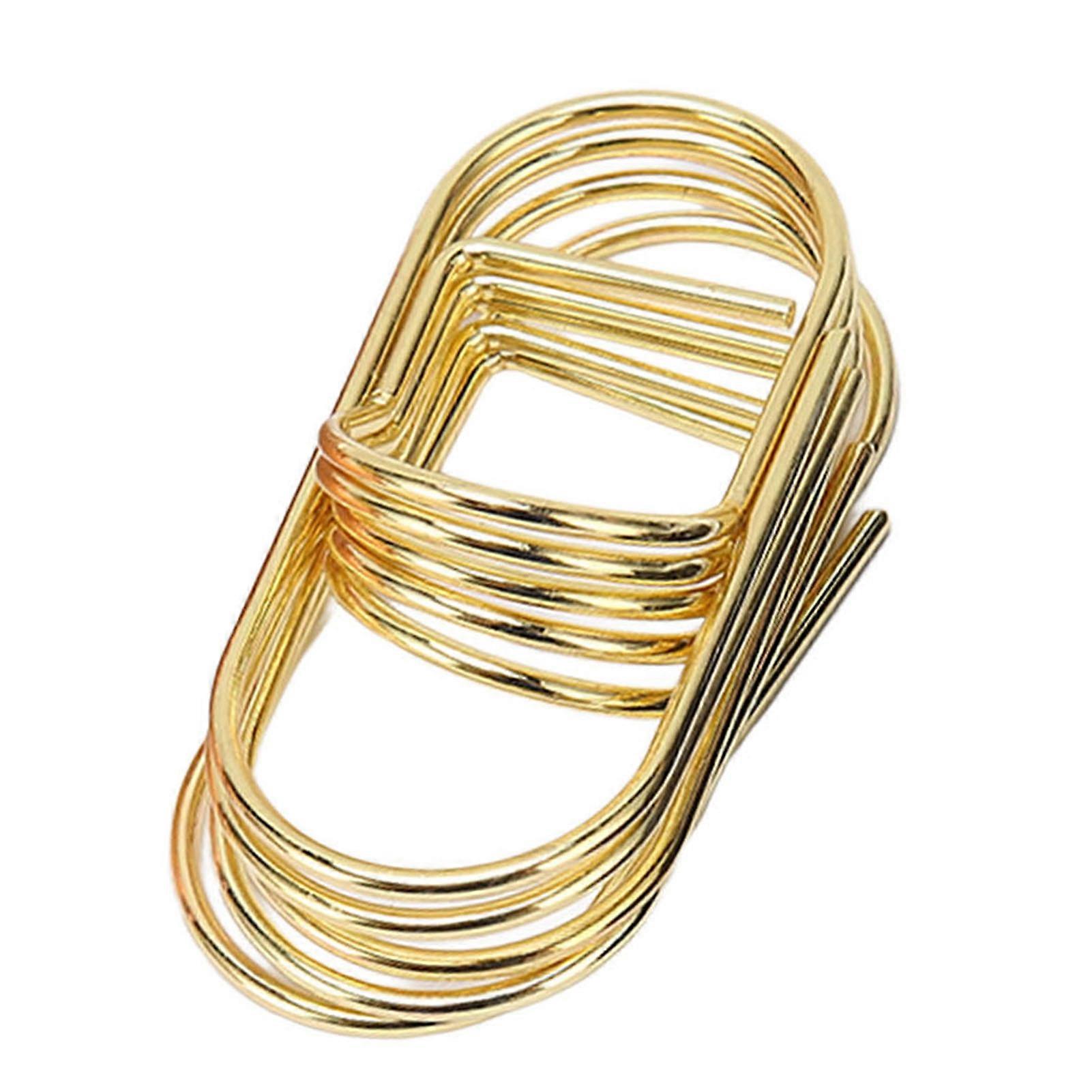20pcs Paper Clip Small Iron Paper Clips Cute Decorative Bookmark Paper Clips for Students Stationery Office Documents