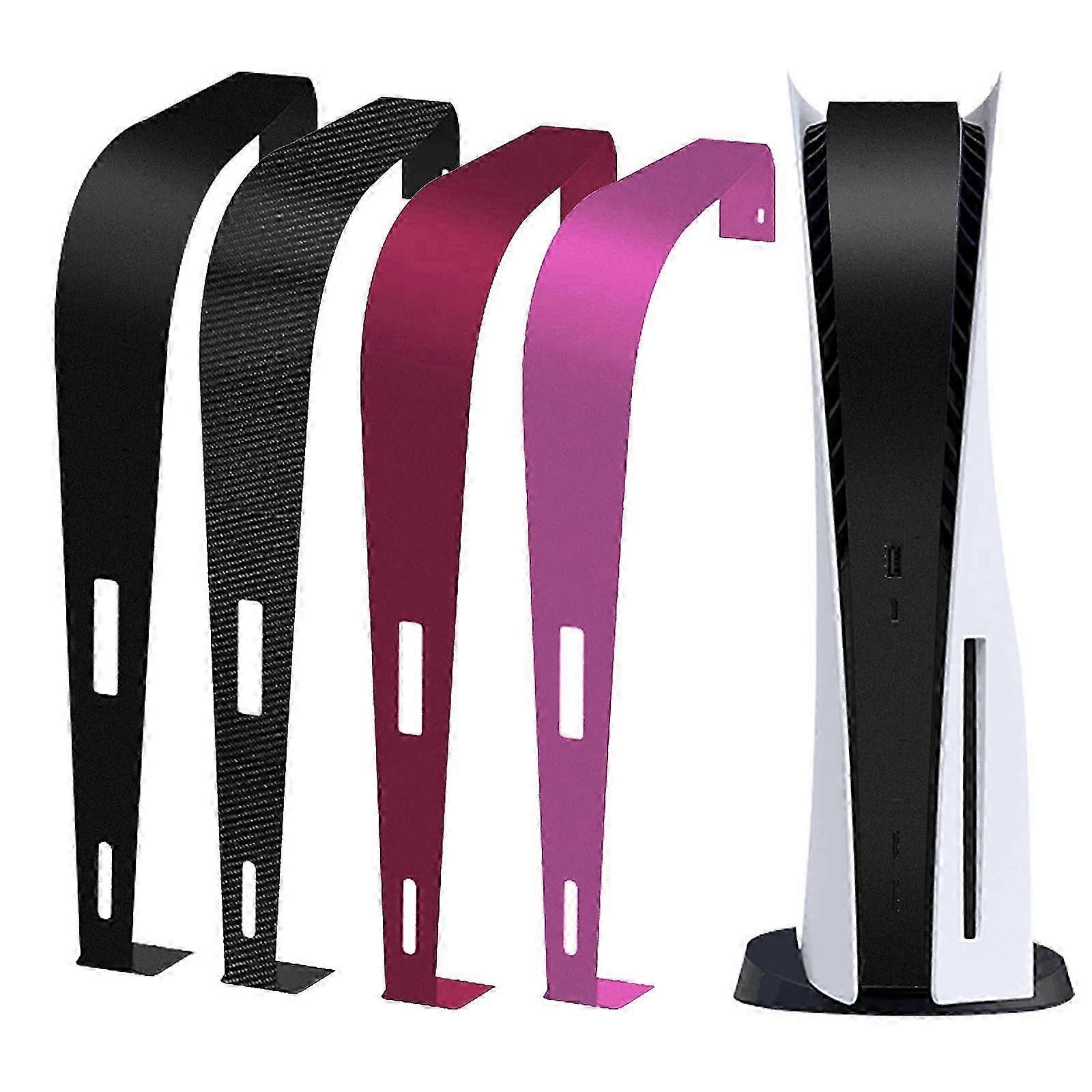 PS5 Console Middle Skin, 4PCS Integral PS5 Disk Version Host Middle Strip Sticker Accessories Durable Scratch Resistant