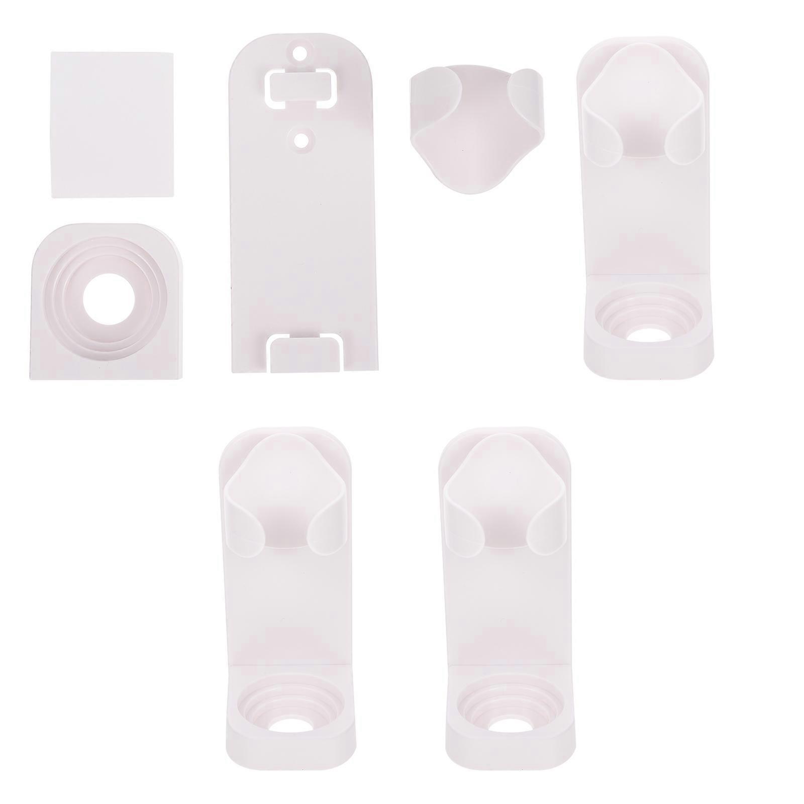 Wall-Mounted Tooth Set Rack Homeowners Families Bathroom Accessories Drying Cleaning Rectangular Shape 4pcs