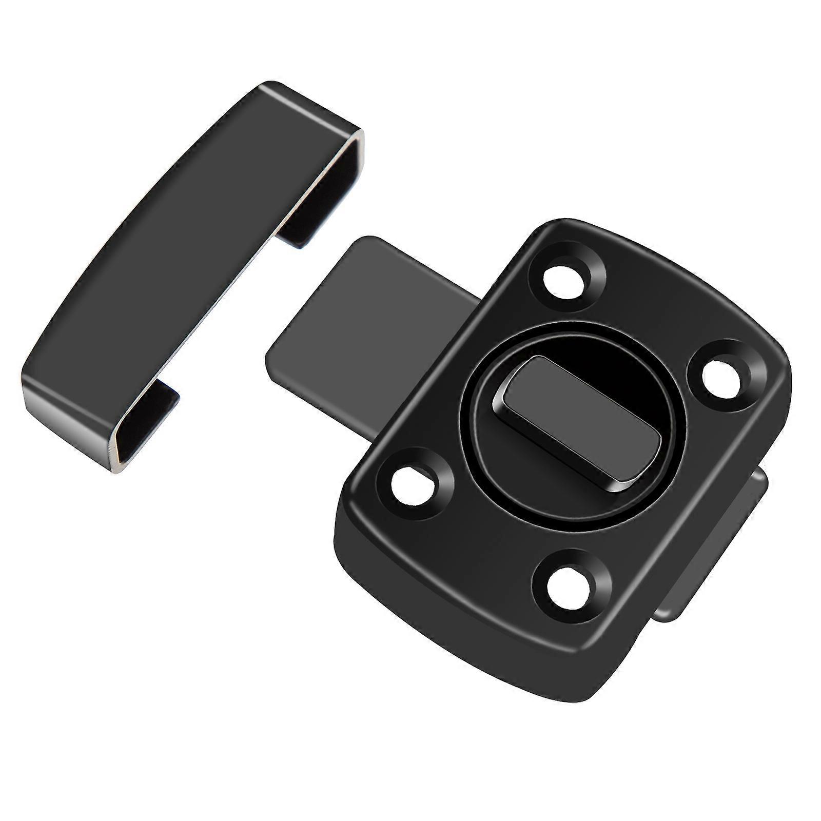 Durable Zinc Alloy Sliding Door Lock for Home Use Black Color Enhances Safety