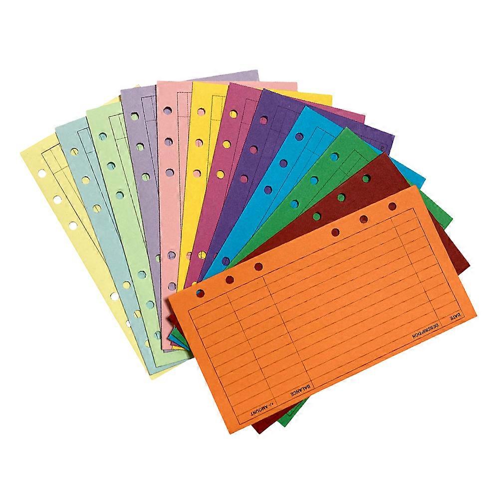 Portable Cards in Assorted Colors for Account Management 12pcs Small Size