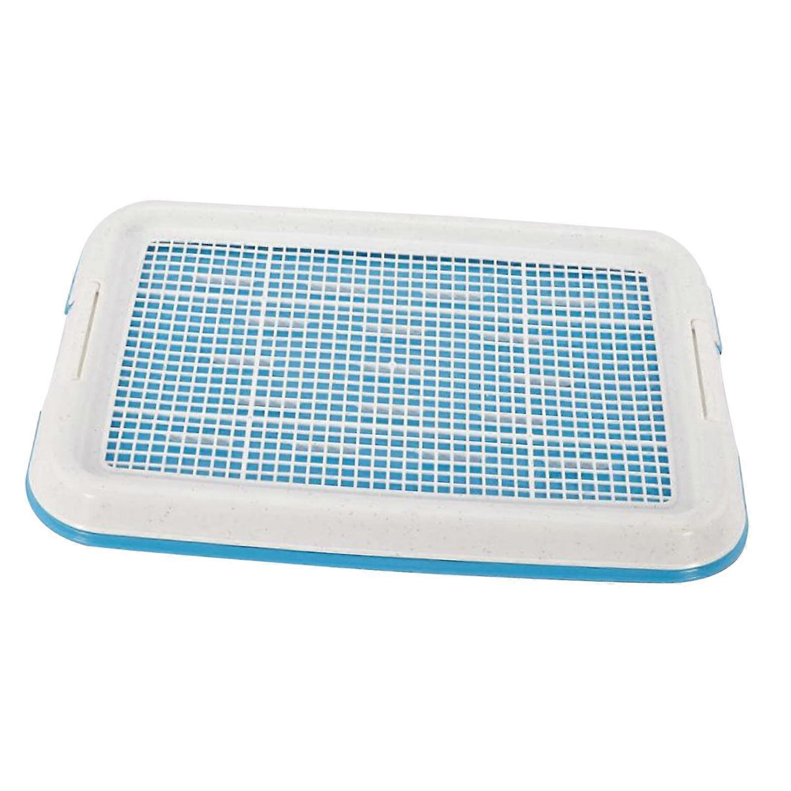 AWHAO Töpfchentrainingstablett für Hunde, Mesh-Töpfchentrainingstablett, Welpenpinkelhalter, Töpfchentrainer für Welpen, blau
