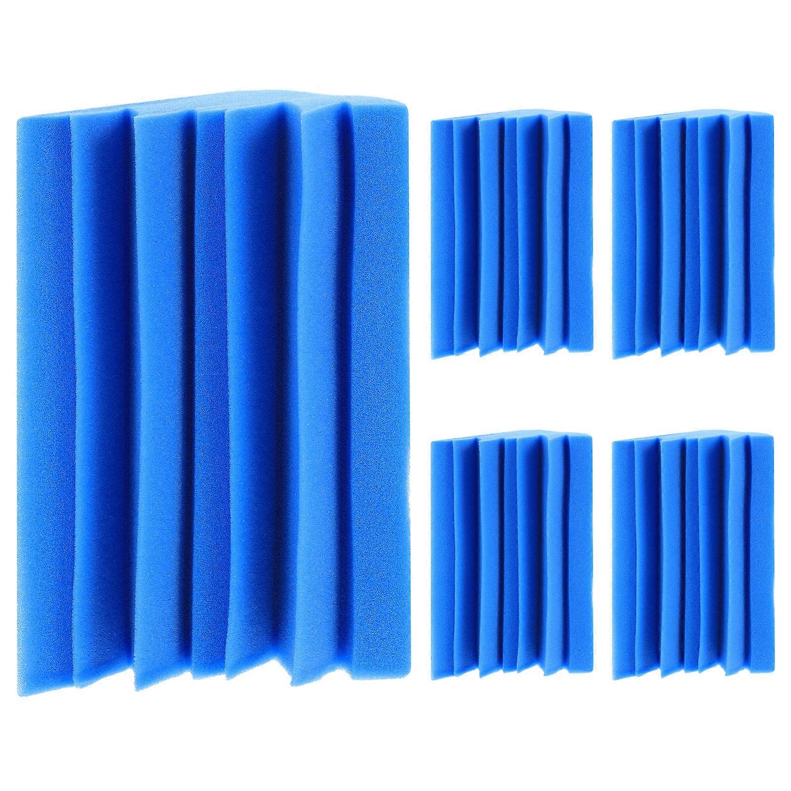 Acoustic Panels Sound Absorbing Living Space Wall Soundproofing Blue 12x12x24cm Muffling 5Pcs