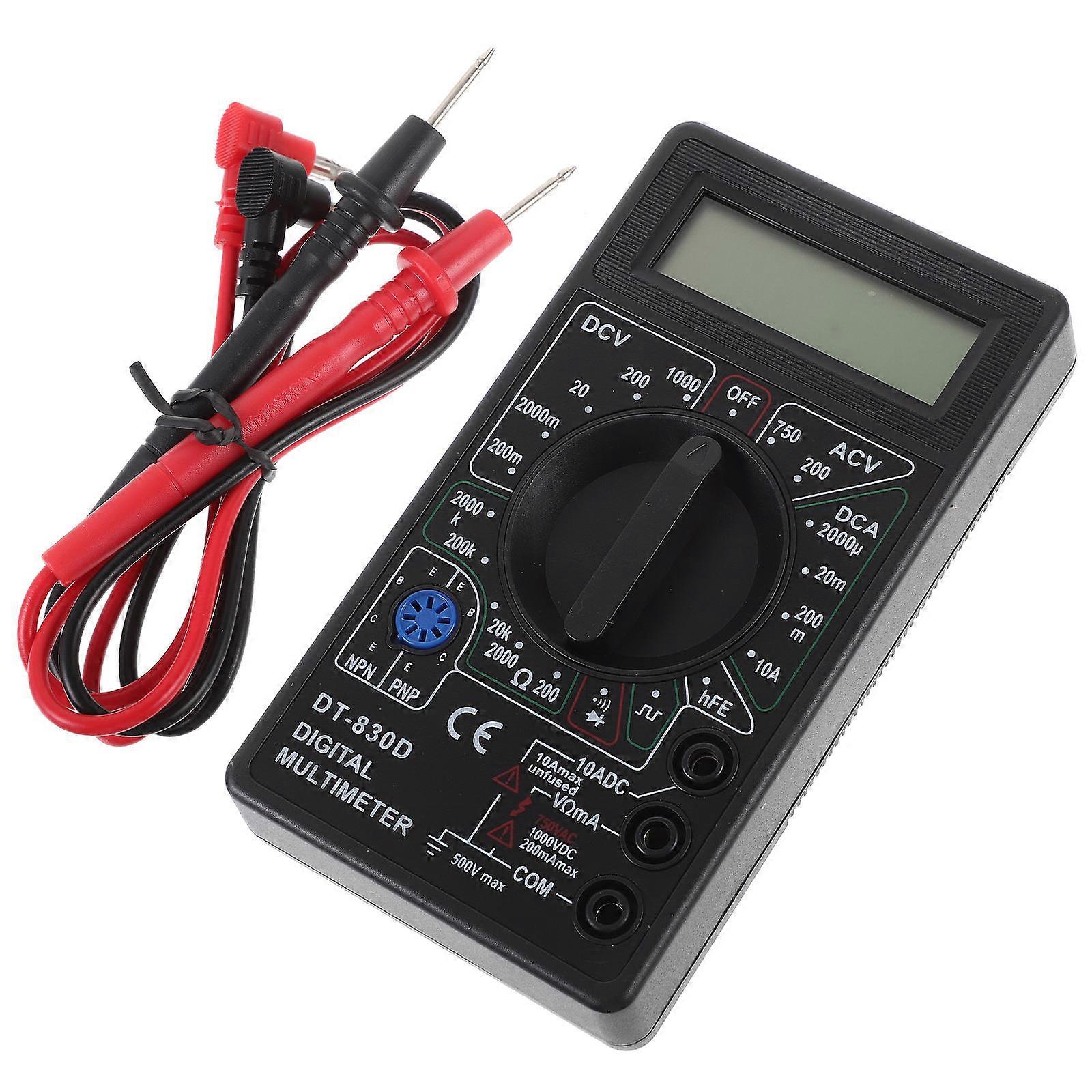 Electronic Multimeter -830D With Output Voltage Ampere Ohm Measurement For School 1Pack