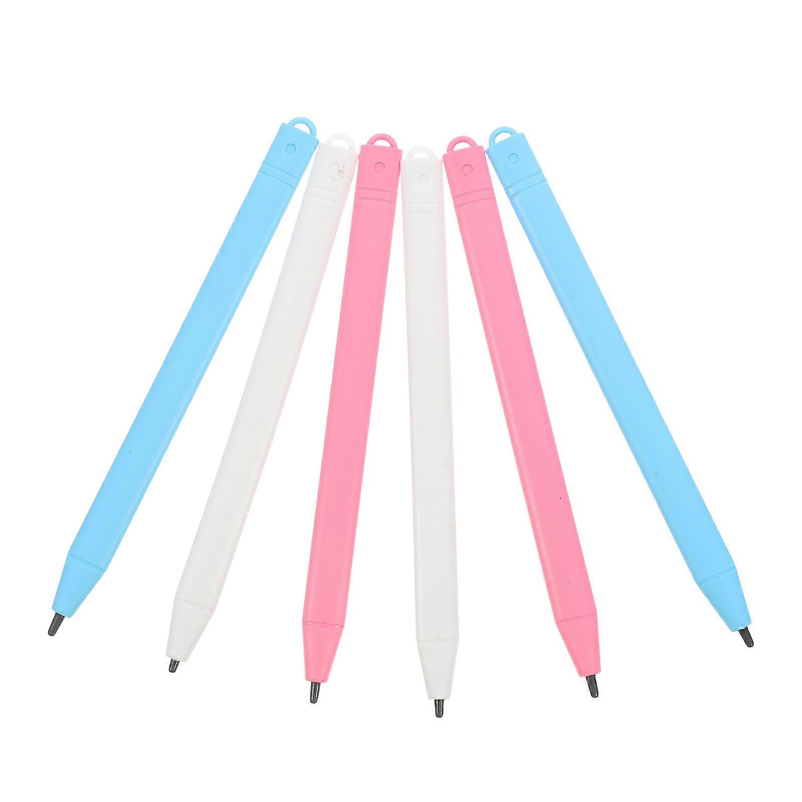 6pcs LCD Writing Tablet Pens High Precision Stylus for Drawing, Writing, and Note Taking Portable & No Charging Required