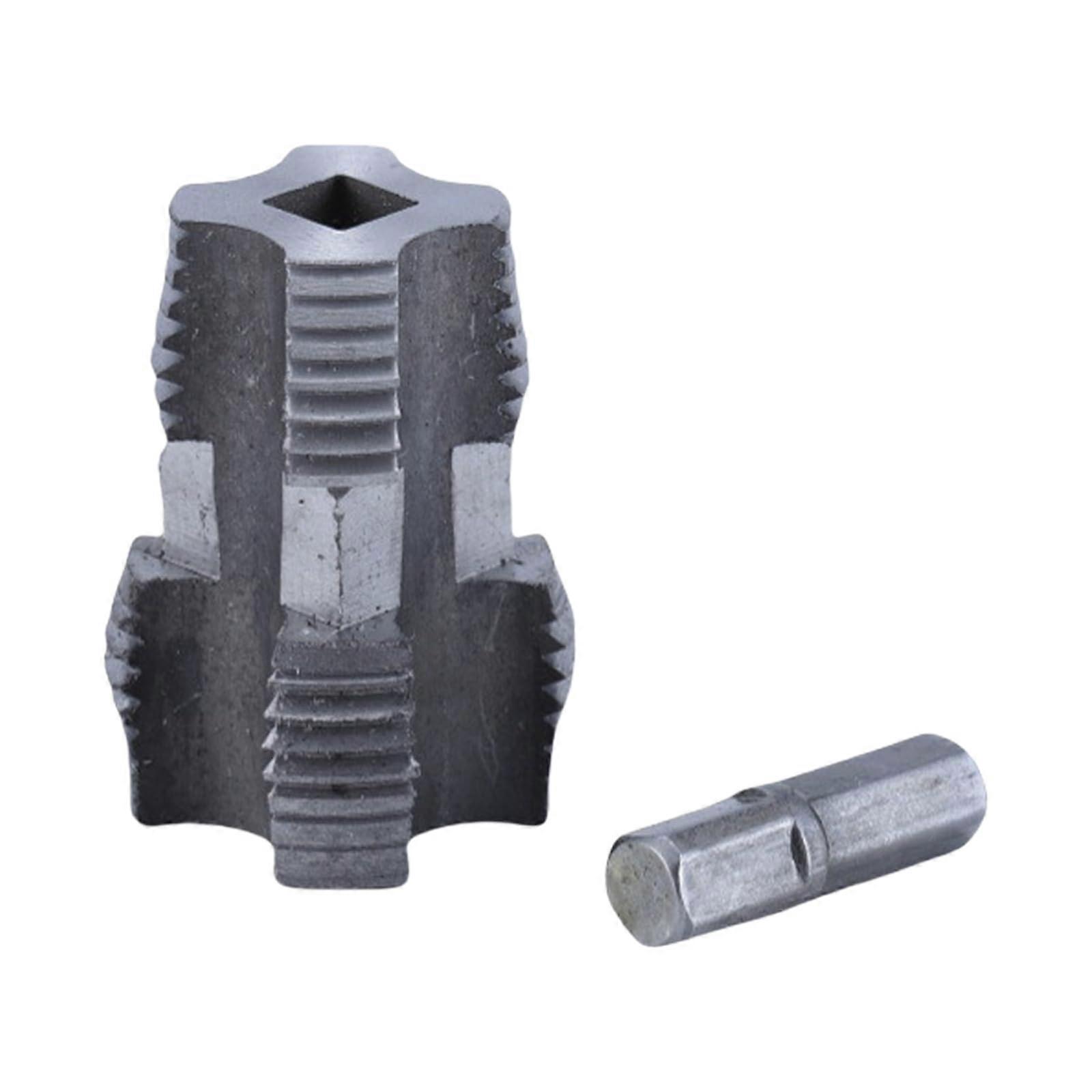 Electric drill, compatible PVC pipe threader, PVC thread maker, tool