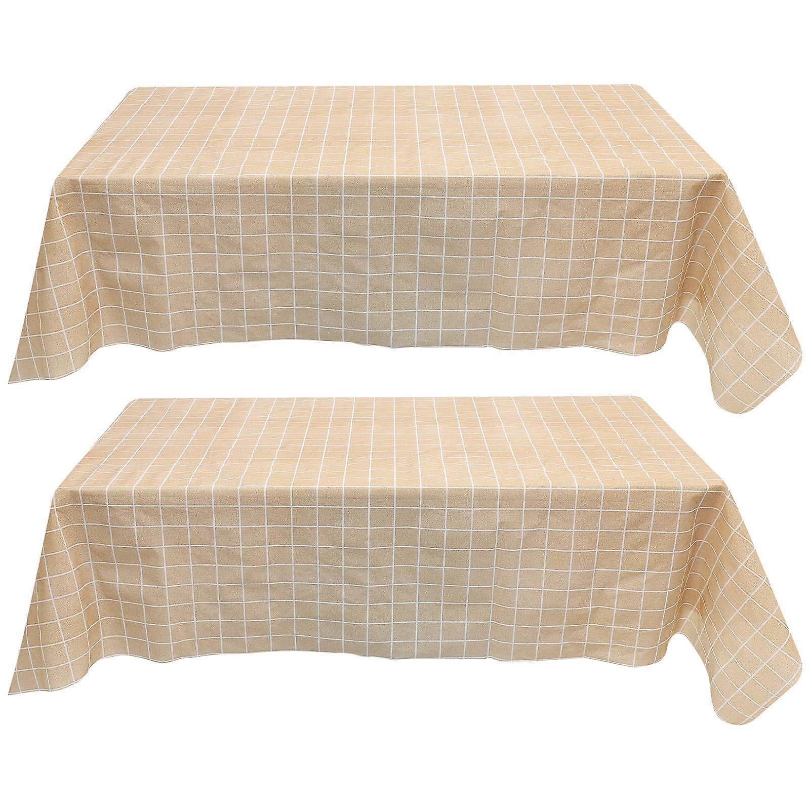Decorative Picnic Tablecloth Home Decoration Rectangular Oilproof Dustproof 180X137X0.3CM 2Pcs