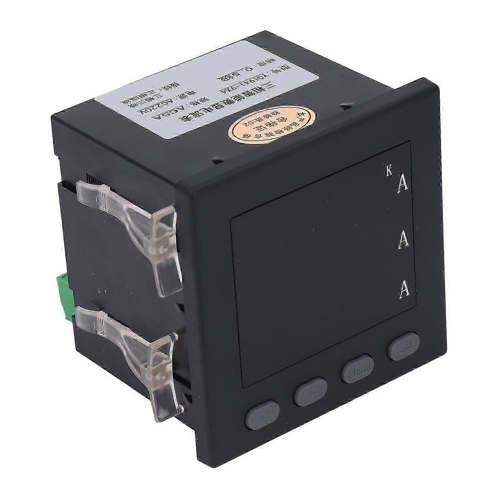 220V 3 Phase Current Meter LED Digital Display Ammeter Programmable Intelligent Electric Meter