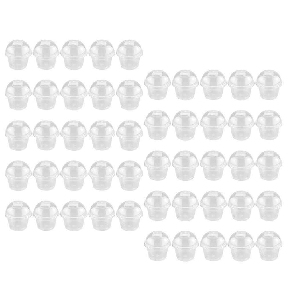 Plastic Cups For Soup Sundaes Ice Cream Catering Industry 3.7×2.2×1.8in Round Shape 100 Sets