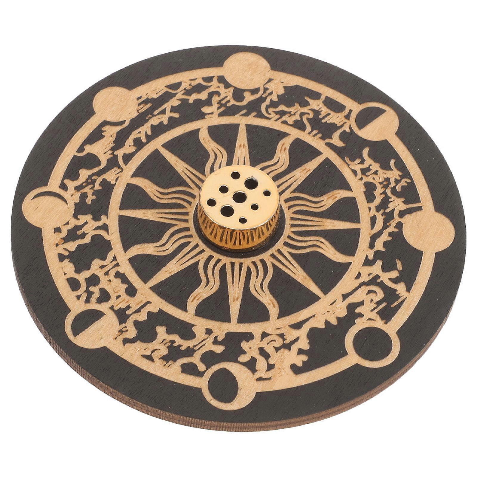 Assorted Color Synthetic Wooden Incense Stick Burner Decor MultiFunctional Storage 3.5 x 10 inches