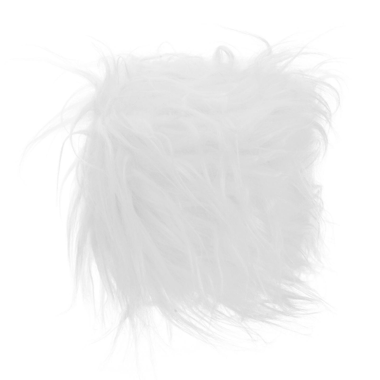 1 Roll Craft Fluffy Fabric Dwarf Beard Making Fabric Faux Fur Craft Fabric Xmas Stocking Making Fabric Doll Beard Making Material