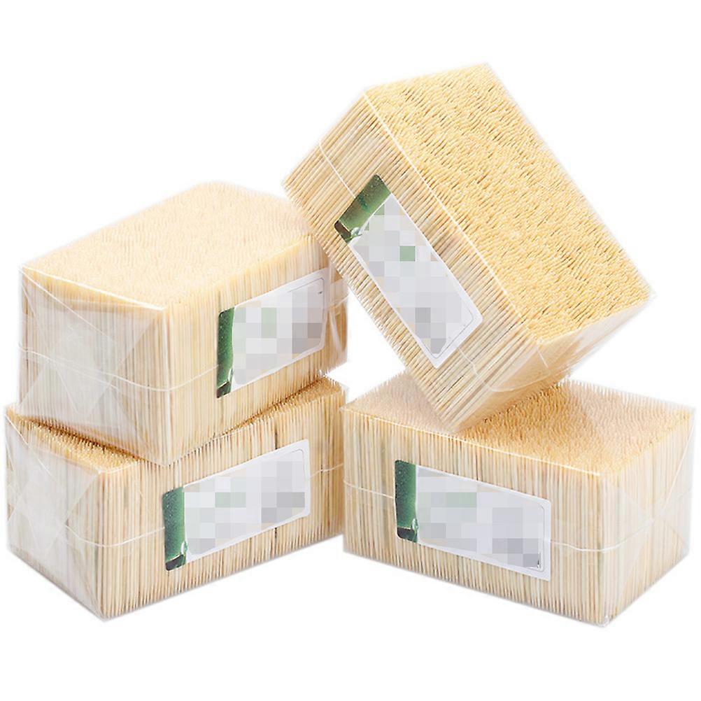 Disposable Bamboo Toothpicks for Home and Restaurant Use 3500pcs Approx Light Yellow