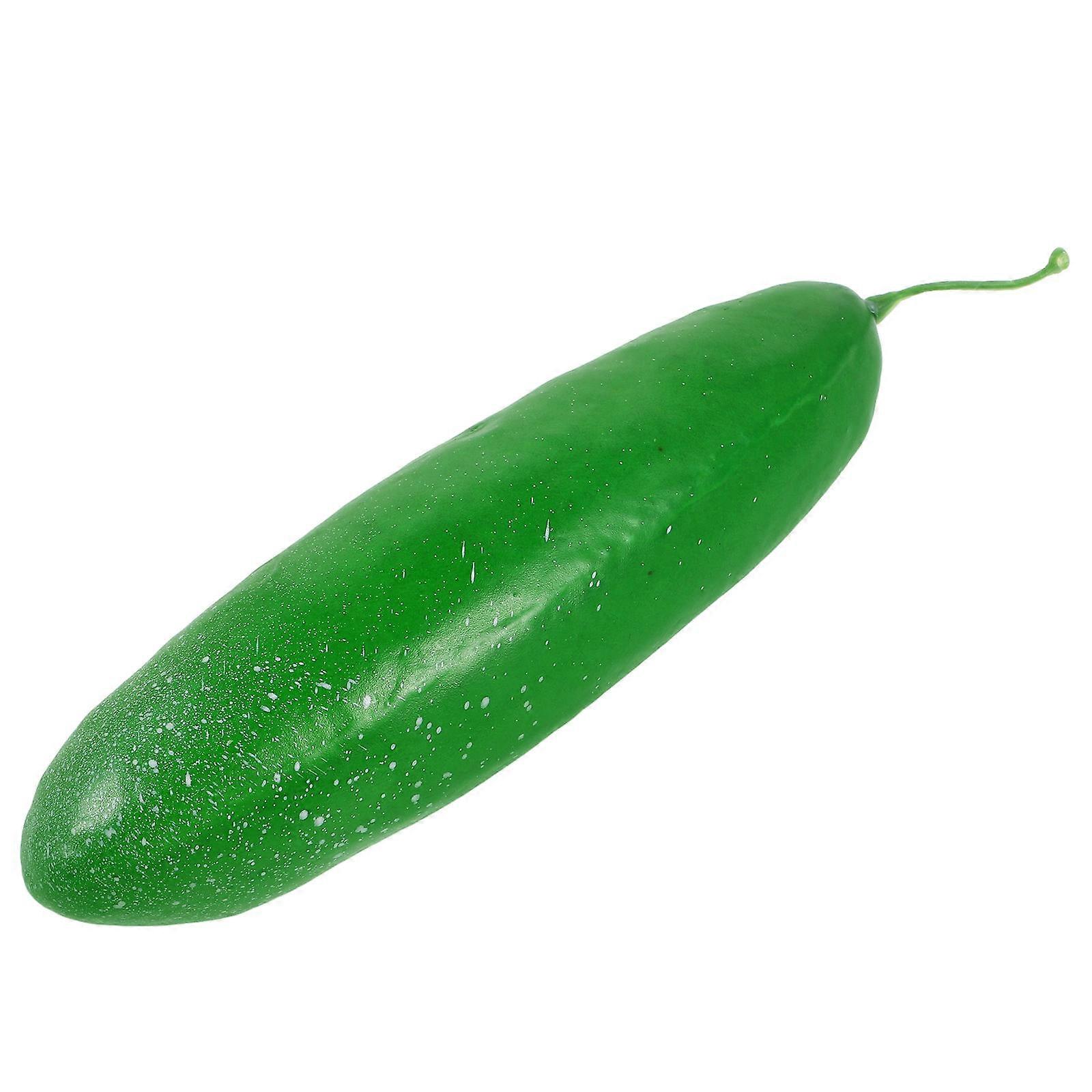 Realistic Green Cucumber Simulation Artificial Vegetable for Home, Kitchen, Party Decoration Faux Food Display Prop with Smooth Comfortable Design