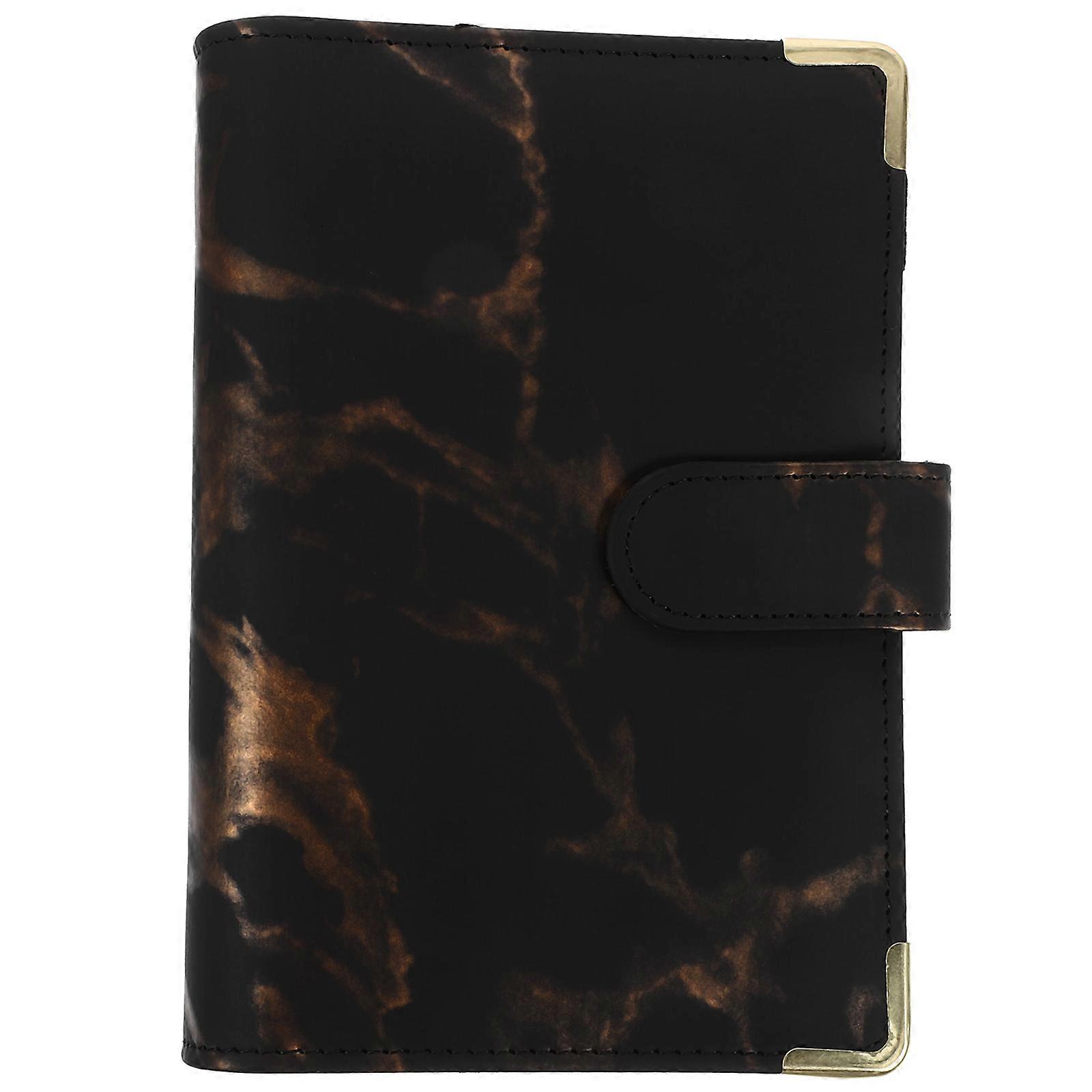 Refillable Binder Cover, Loose Leaf Notebook Shell for Organization, Portable Cash Book Protector for Home Office & School Use