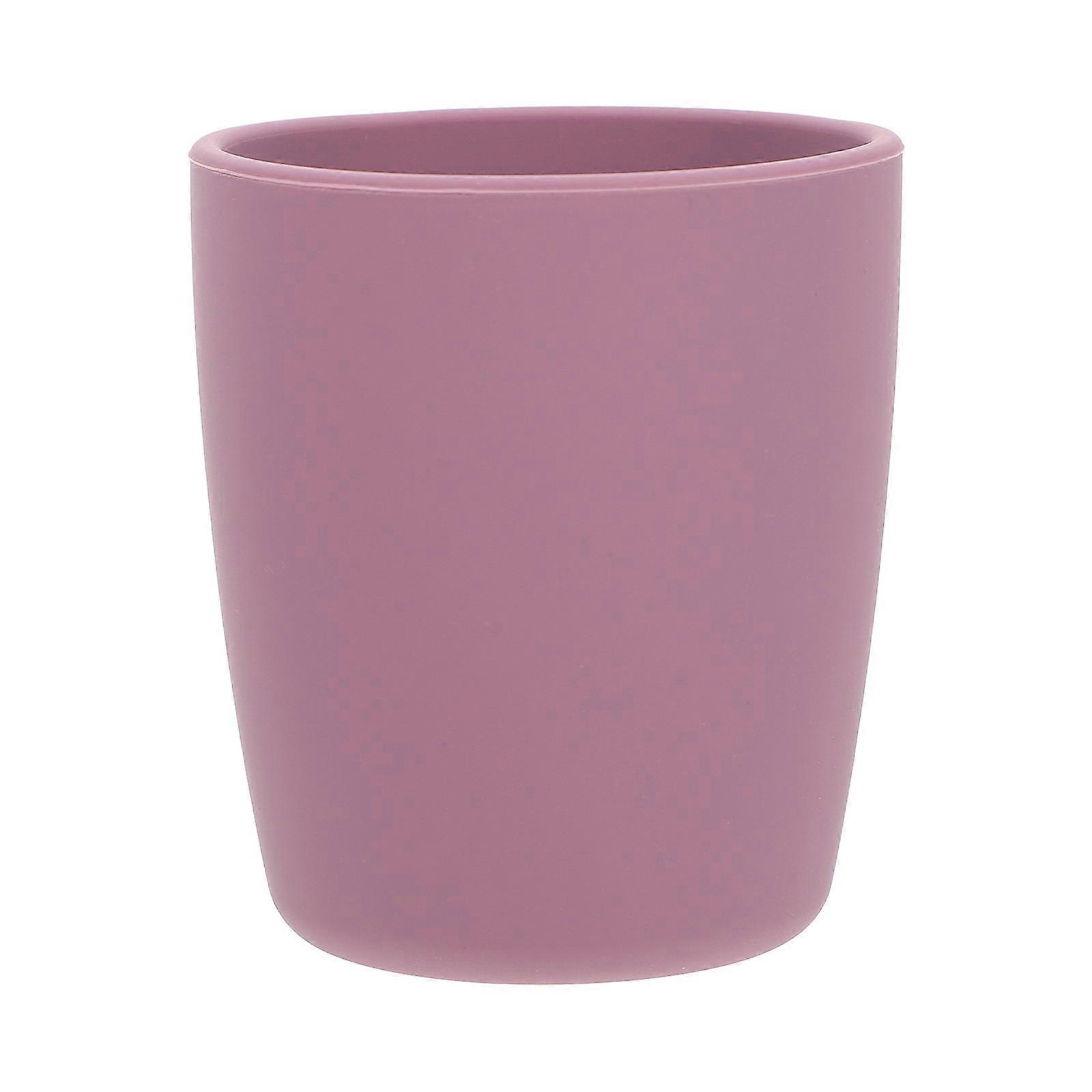 Silicone Training Cup Purple Durable Ergonomic Design for Independent Drinking Skills