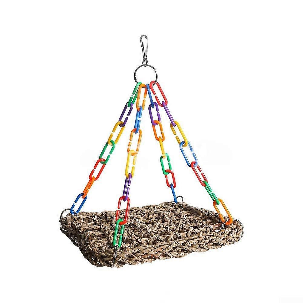 Seagrass Woven Hanging Perch for Birds, A Must Have for Your Pet Enjoyment