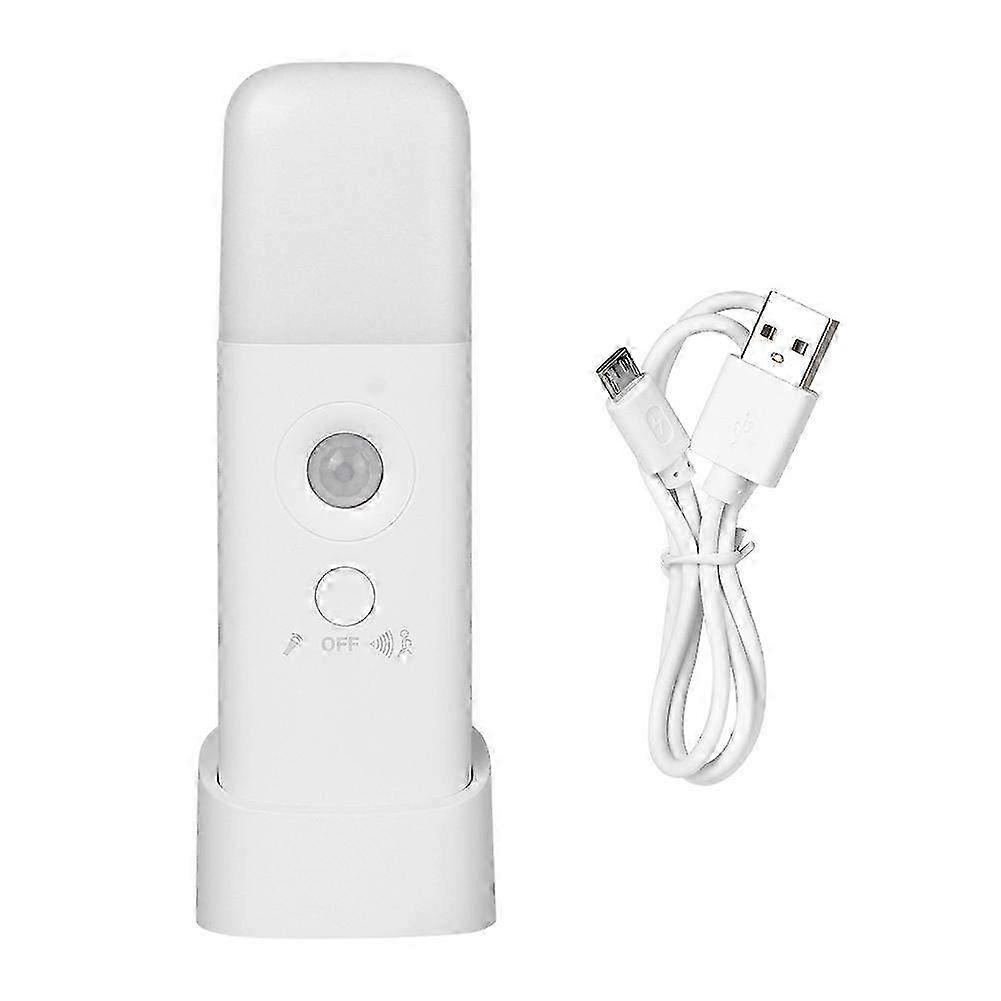Smart Portable LED Motion Sensor Flashlight - USB Rechargeable Light for Wardrobe, Corridor & Staircase Lighting Solutions