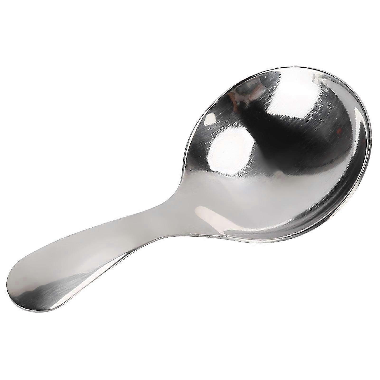Multifunctional Short Handle Stainless Steel Spoon - Ideal for Ice Cream, Sugar, Tea, Salt, & Coffee Serving