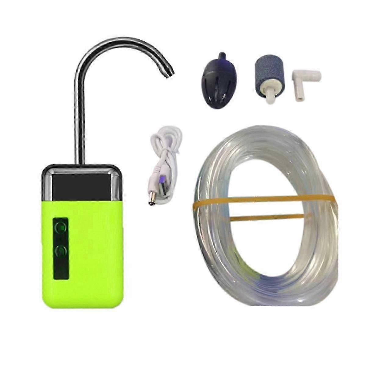 Fishing Tap and Oxygen Pump Tool Automatic Fishing Water Pump Oxygenator for Aquarium Silent Househo