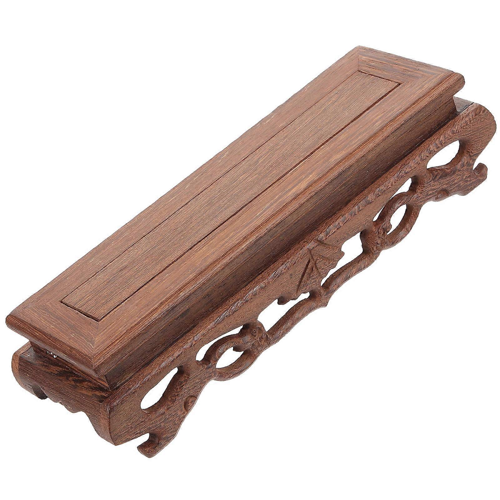 Ornament Display Holder Premium Wood Display Stand Bedroom 8.9×2.8×2.2in Display 1Pack