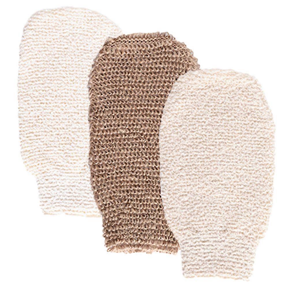 Skin Cleaning Gloves Exfoliating Glove Set For Hotel Use Comfortable Structure 3Set