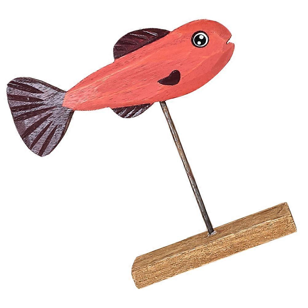 Christmas Ornaments with Fish Design for Decor in Red Color Made of Synthetic Material 6.5 Inches