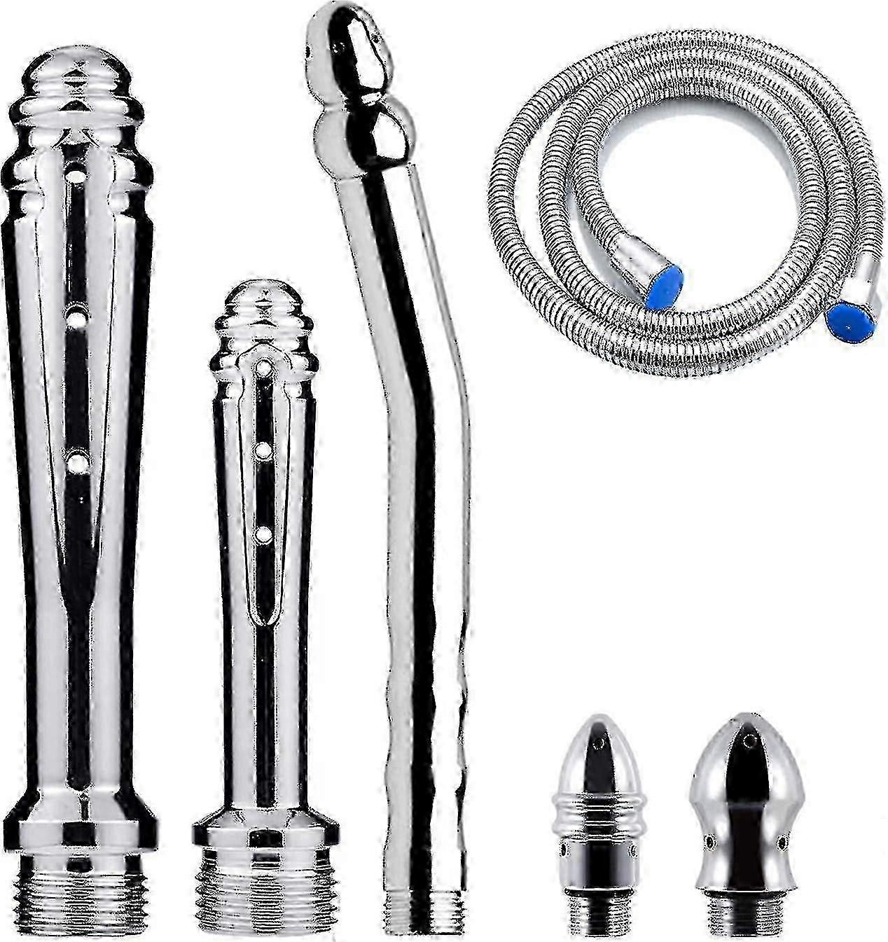 3 Piece Enema Shower Kit with Multiple Heads