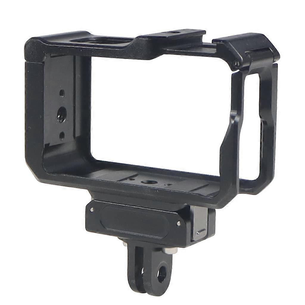 Aluminum Protective Frame Compatible with DJI Action 5 Pro/4/3 Horizontal and Vertical Camera Cage with Cold Shoe Slot (Magnet 3in1 Combo)