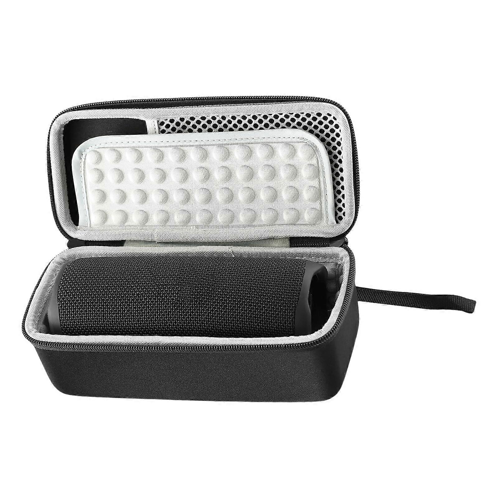 Protective travel bag for speakers, case with shockproof shell and sturdy handle bag black/gray