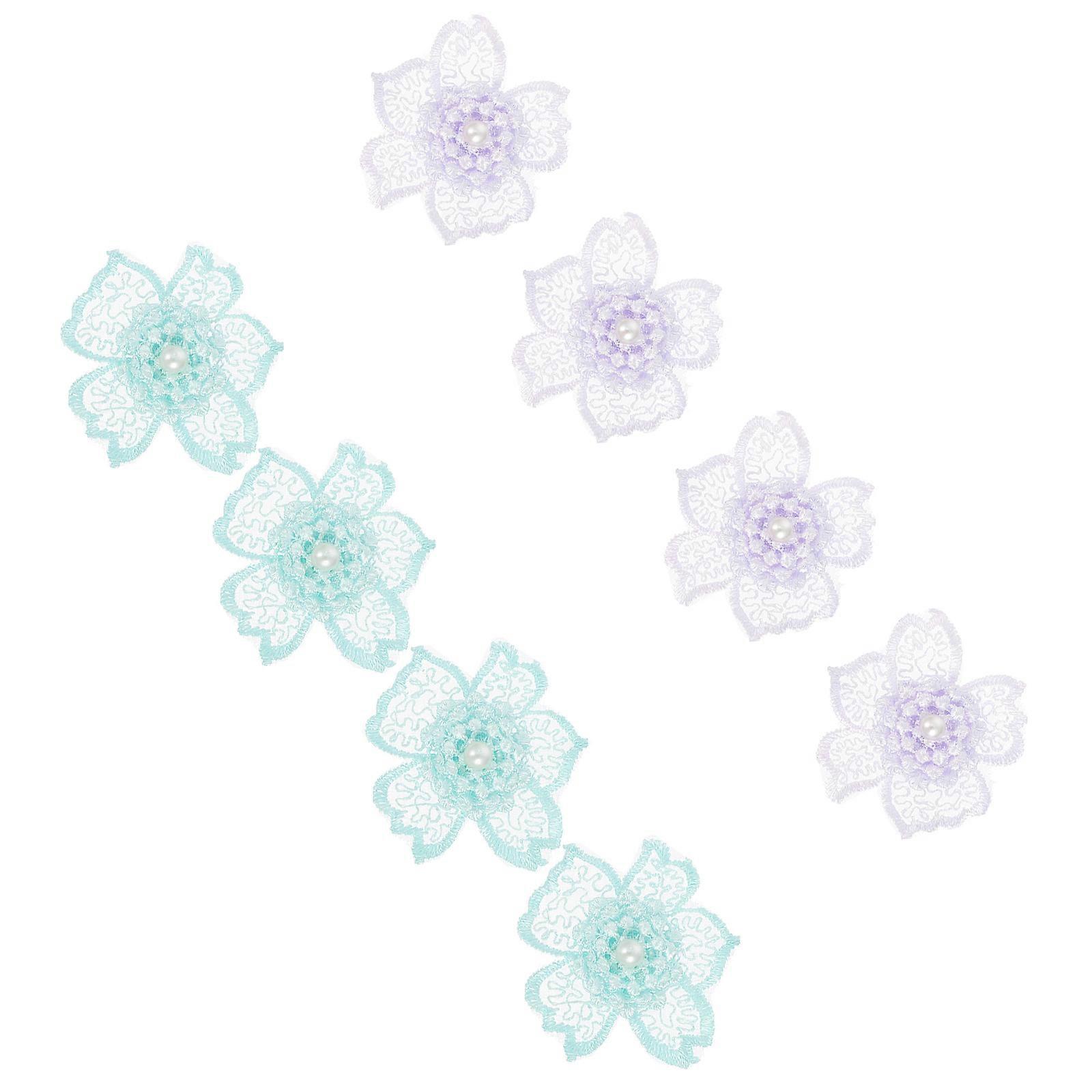 Elegant Floral Embroidered Patches For Sewing On Clothes Suitable For DIY Projects In Assorted Color 8Pcs