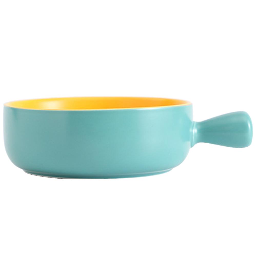 Ceramic Salad Bowl for Kitchen Use Assorted Color Safe Practical 7.9 Inches Diameter